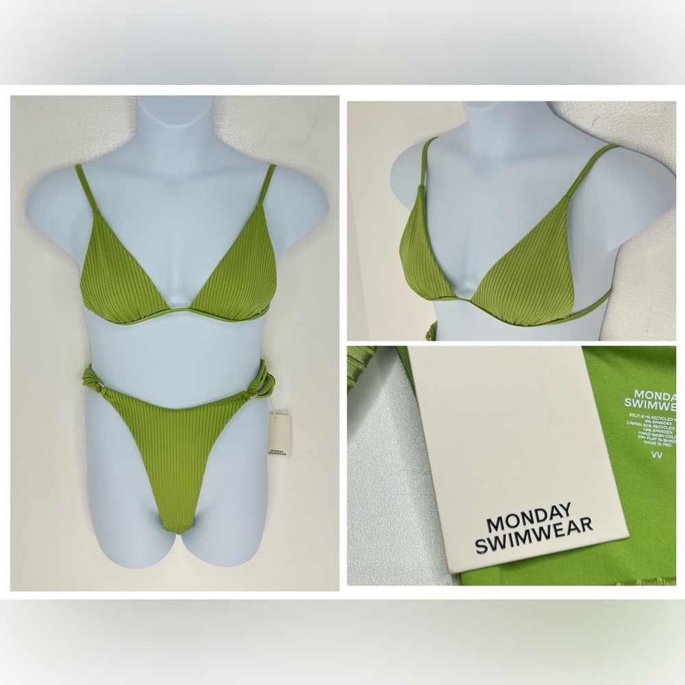 MONDAY SWIMWEAR NWT Barbados Top Size‎ Large Morocco Bottom Size VV Beach Resort